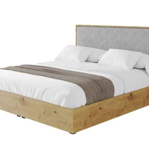 Łóżko tapicerowane z materacem + pojemnik ENZO10 – 180×200 cm Szary 966226 Łóżko tapicerowane z materacem + pojemnik ENZO10 – 180×200 cm Szary 966226