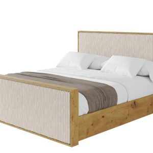 Łóżko tapicerowane z materacem + pojemnik ENZO10-Z – 180×200 cm Ecru 966177 Łóżko tapicerowane z materacem + pojemnik ENZO10-Z – 180×200 cm Ecru 966177