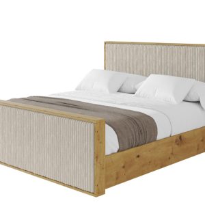 Łóżko tapicerowane z materacem + pojemnik ENZO10-Z – 200×200 cm Beżowy 966248 Łóżko tapicerowane z materacem + pojemnik ENZO10-Z – 200×200 cm Beżowy 966248